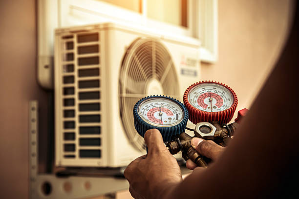 Professional Air Conditioning Service technician working in Brush Prairie, WA